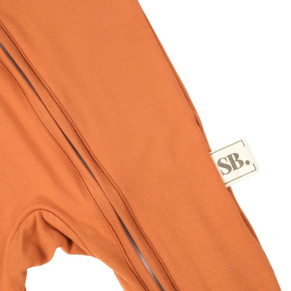 Bamboo Baby Romper (Pumpkin Spice) - Picture 2 of 5